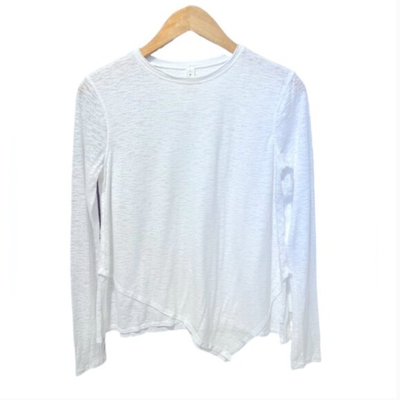 Lululemon Sweetest Day Long Sleeve Burnout White size 12 - Picture 2 of 5